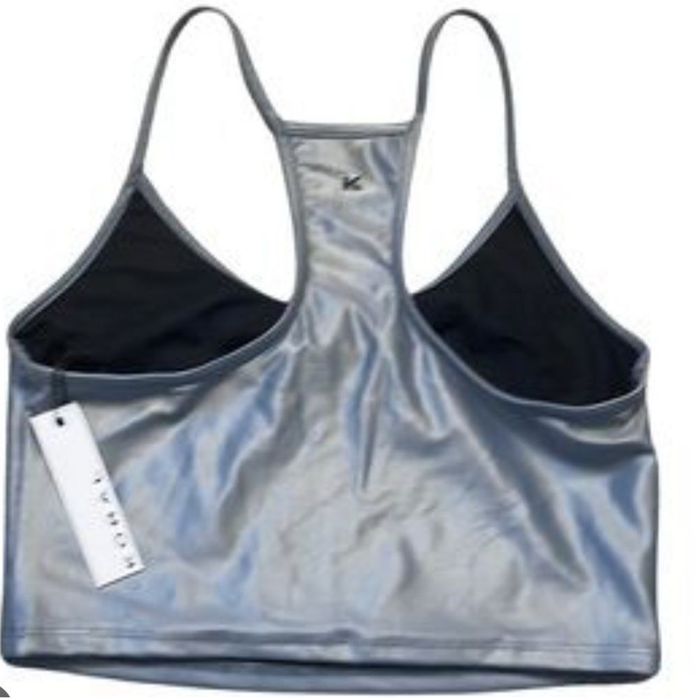 Koral Leah Blackout Sports Bra in Heather Grey BNWT - Picture 3 of 7